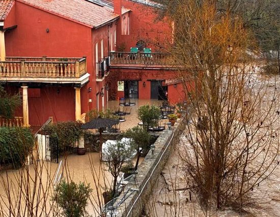 Hotel anegado, en Ronda. Fuente. Málaga Hoy.